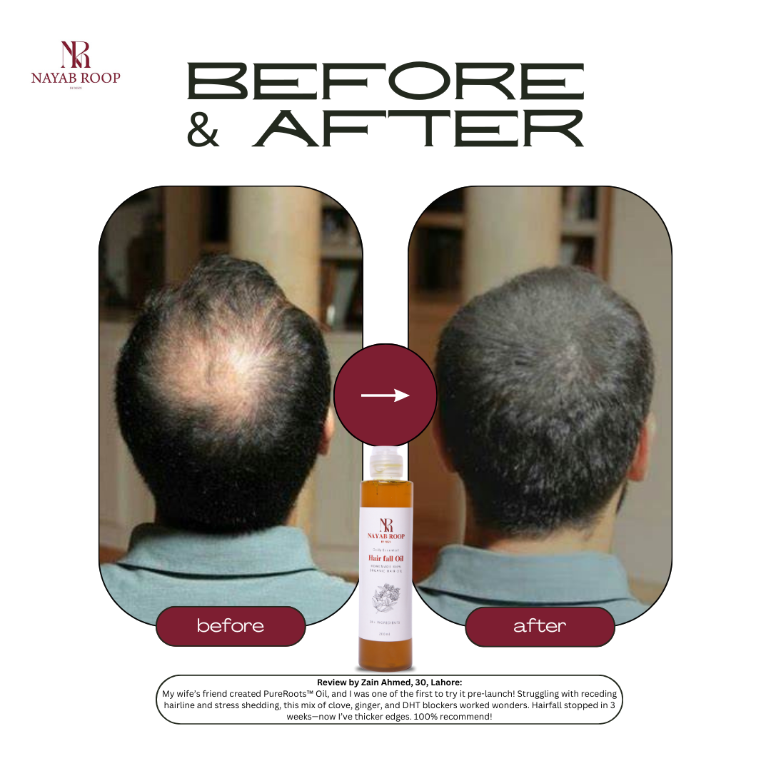 Nayab Roop™ 100% Organic Hair Oil – Nourish, Strengthen, Revive